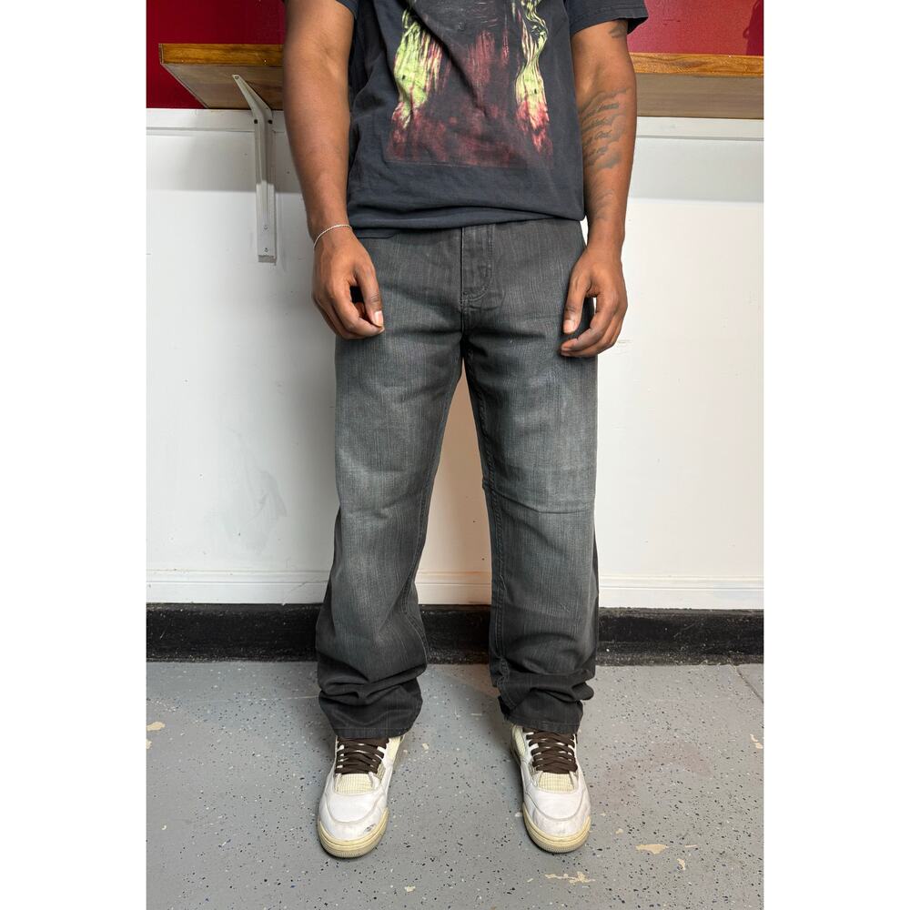 Y2K baggy grey fade jeans size 38x30